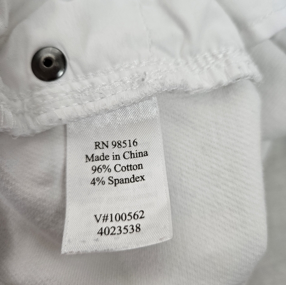 Coldwater Creek Classic Fit Cropped White Denim Jeans Size 16 Women's Plus - Picture 8 of 12